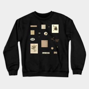 Fig Ephemera Aesthetic Sheet Crewneck Sweatshirt